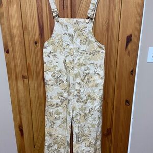 Zara Beige and White Overalls